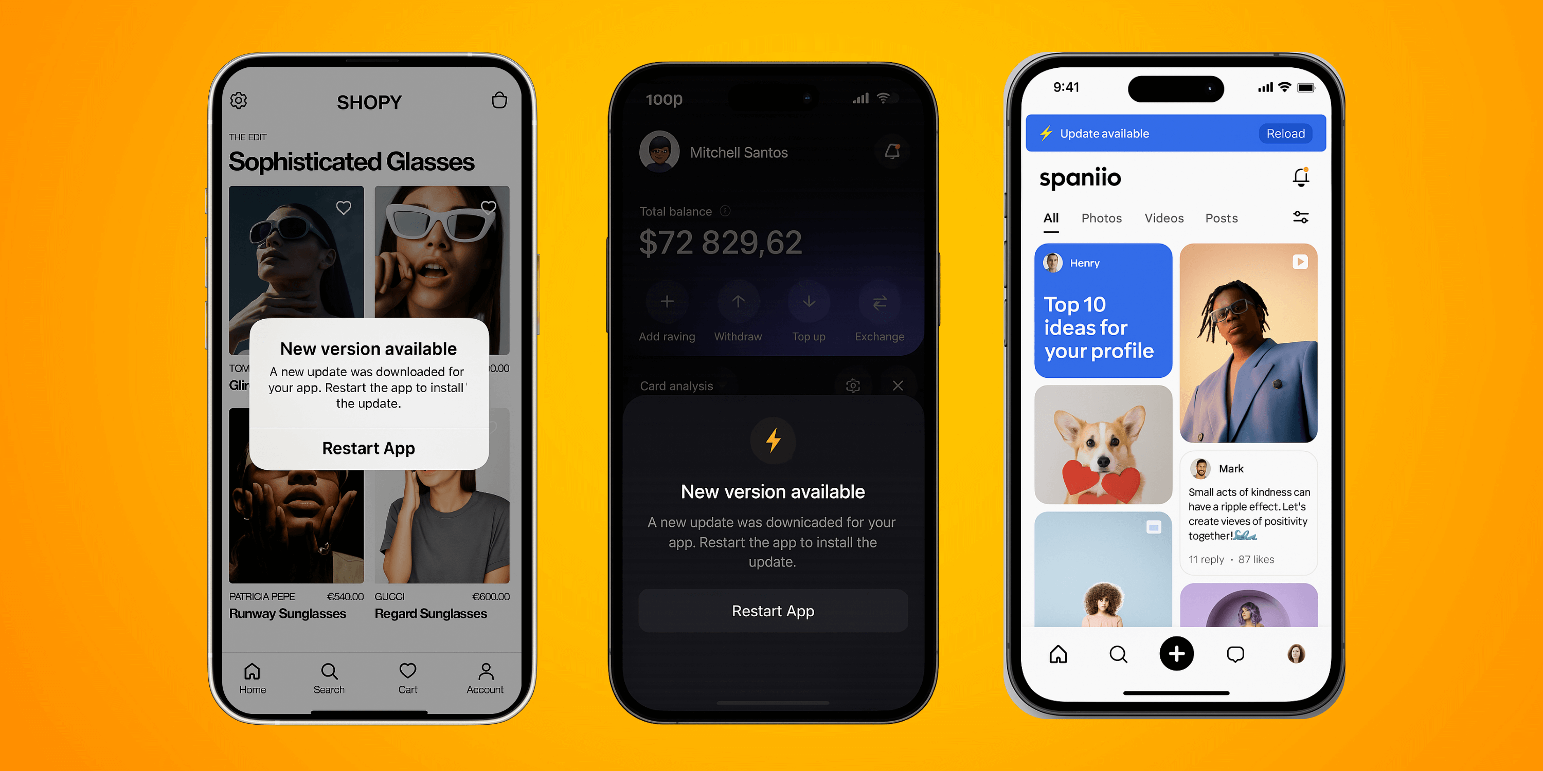 React Native over the air (OTA) updates with custom user interface - React Native OTA updates, CodePush alternative, Expo Updates alternative